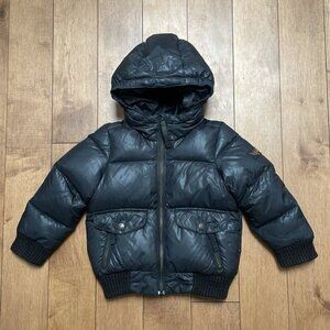 Finger In The Nose kids winter down puffer jacket coat 2/3 years black hood